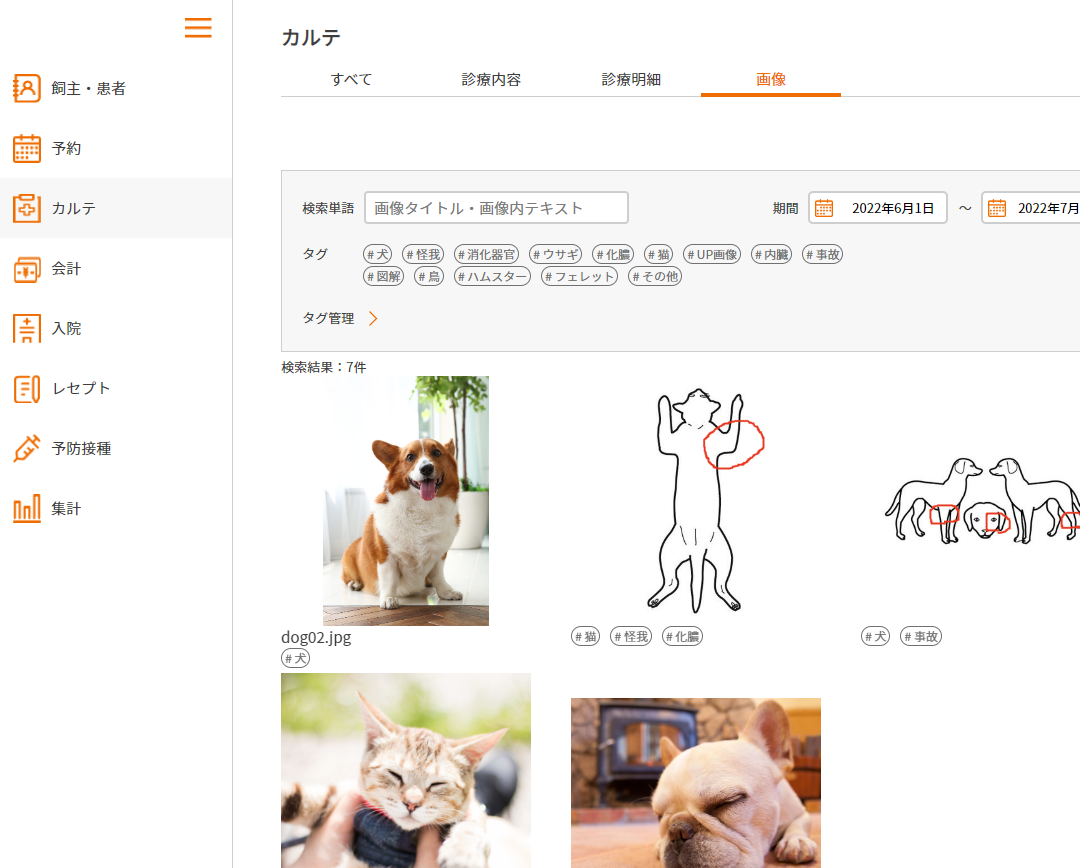 画像管理のイメージ図